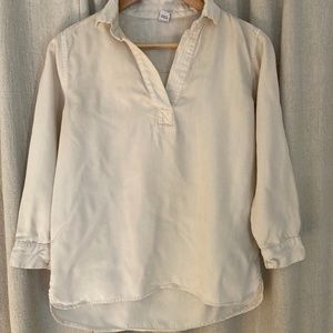 White Tencel Blouse